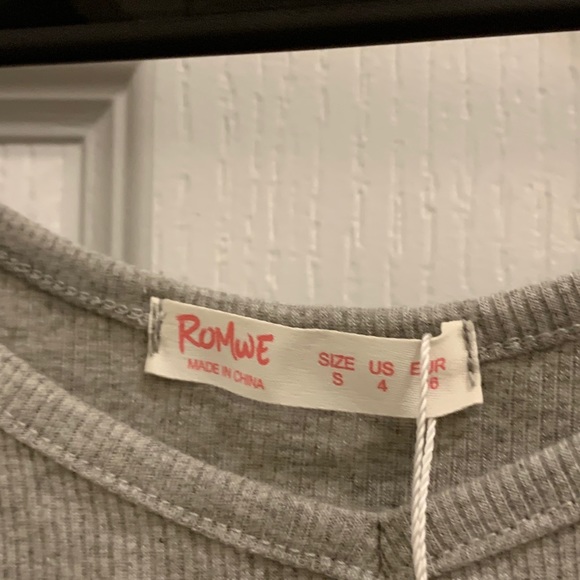Romwe grey tank top - Picture 3 of 7